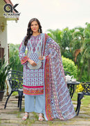 Al Karam Areeba Vol 2 Rayon Cotton Self Embroidered Work Salwar Kameez