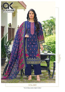 Al Karam Areeba Vol 2 Rayon Cotton Self Embroidered Work Salwar Kameez