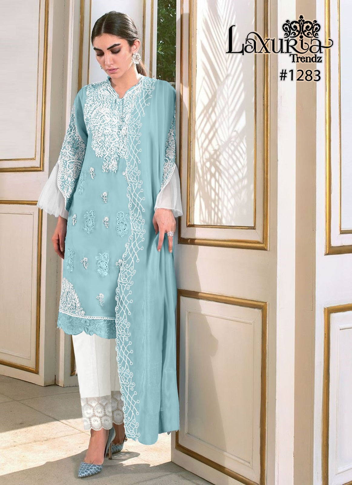 Laxuria Trendz D No 1283 Georgette Designer Pakistani Suit Collection