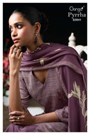Ganga Fashion Pyrra 3941 Premium Wool Pashmina Embroidered Work Winter Suit
