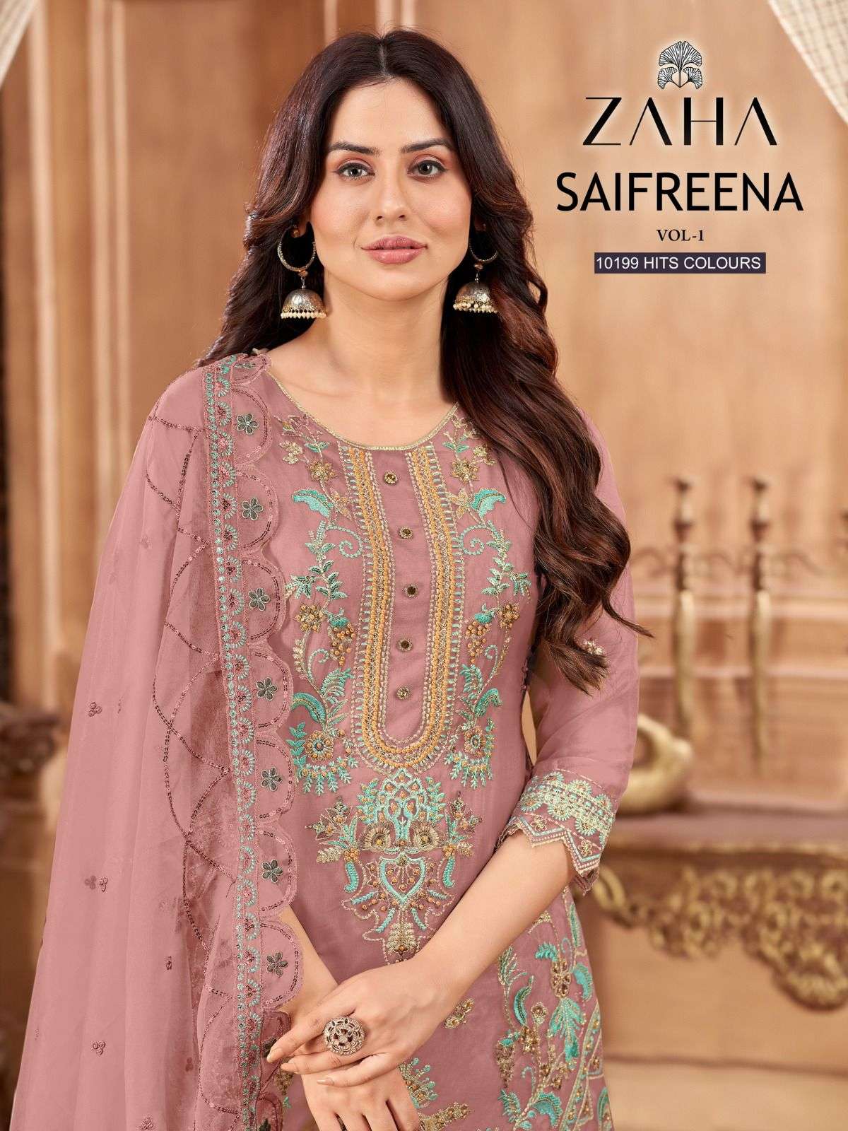 Zaha Saifreena Vol 1 10199 Hits Colours Designer Work Pakistani Readym