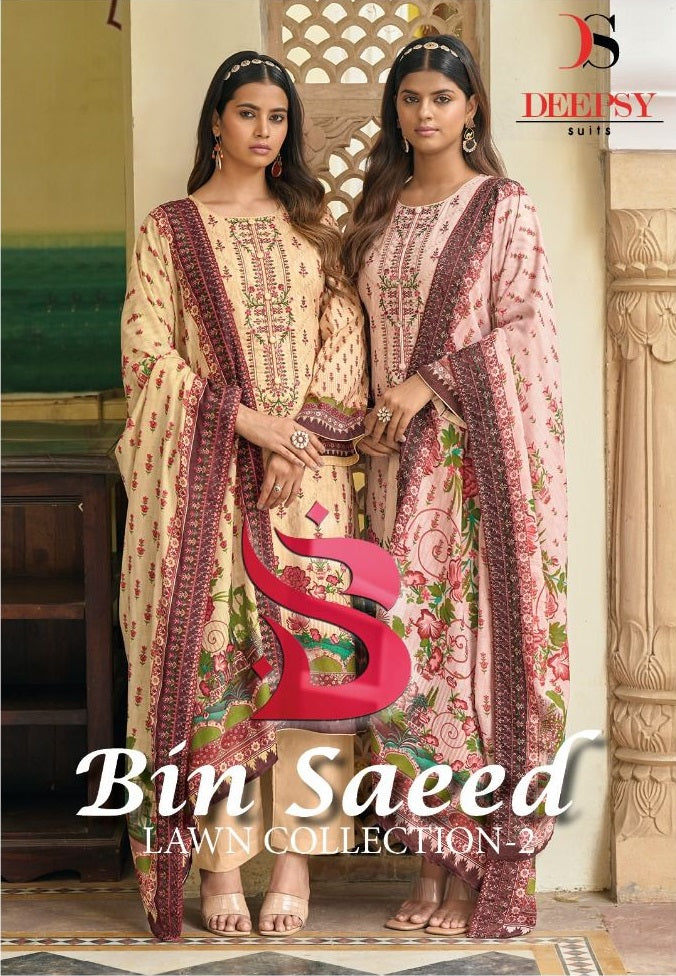 Bin saeed 2024 lawn suits wholesale