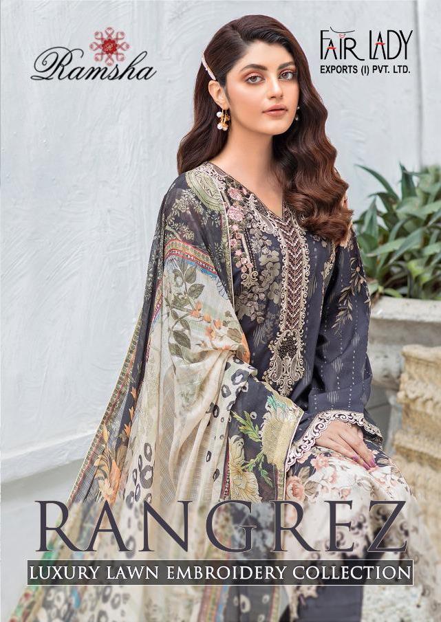 Luxury Lawn Embroidery Salwar Kameez - Pakistani Dress - C869M