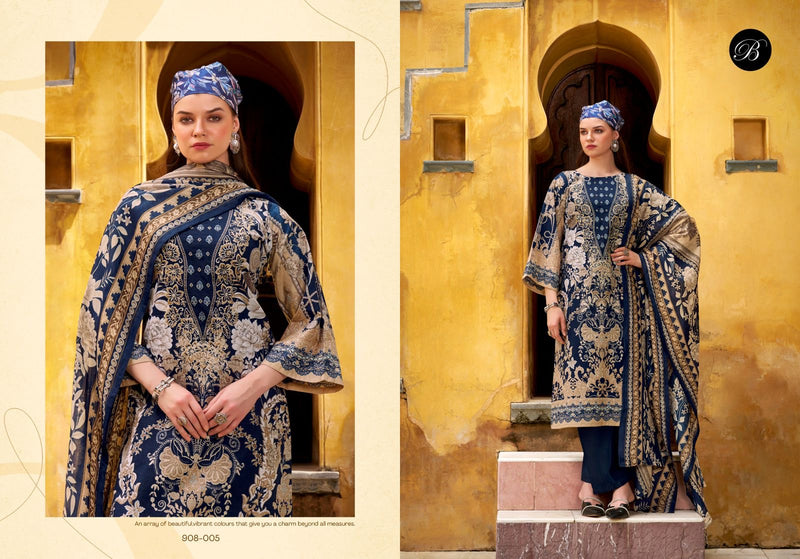 Belliza Naira Vol 121 Elegant Digital Print & Embroidered Cotton Suits