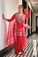 S4U by Shivali – Festive Diaries Vol. 28 | D.No: 215733 | Elegant Embroidered Red Ensemble