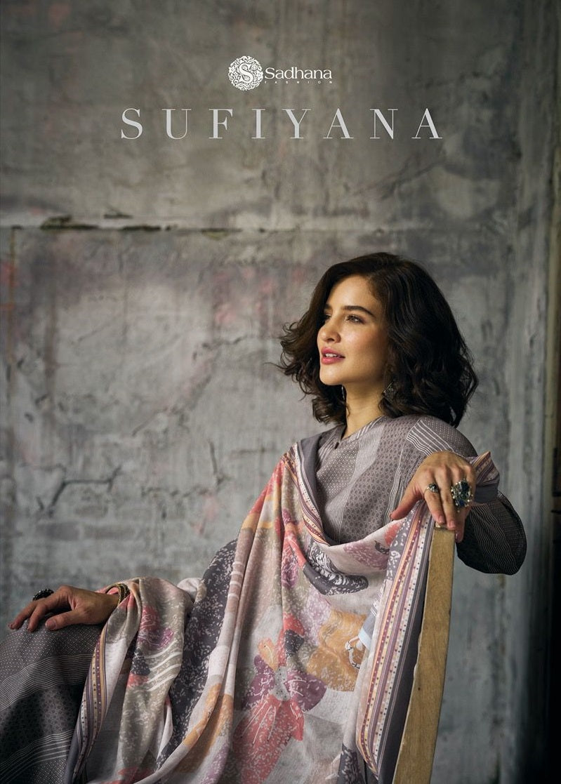 Sadhana Fashion Sufiyana Jam Silk Digital Print With Fancy Embroidery Work Suits