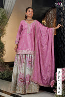 S4U by Shivali Festive Diaries Vol 28 Graceful Pink Kurta Sharara Set with Embroidered Dupatta