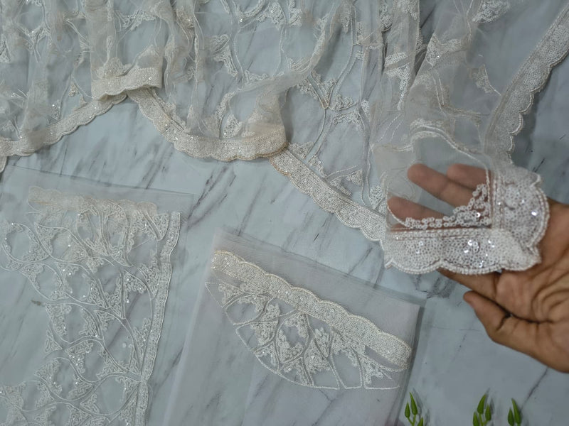 SYF ASN-87 Premium Butterfly Net Sequins Saree – Elegant Party & Wedding Wear Collection