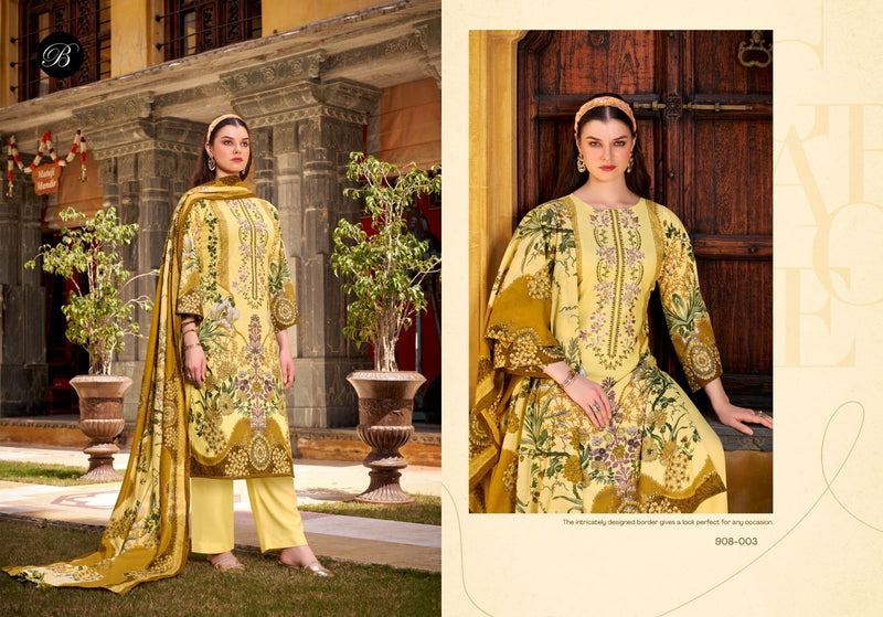 Belliza Naira Vol 121 Elegant Digital Print & Embroidered Cotton Suits