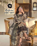 Vs Fashion Dno 12077 Fox Georgette Embroidered Work Pret Kurti