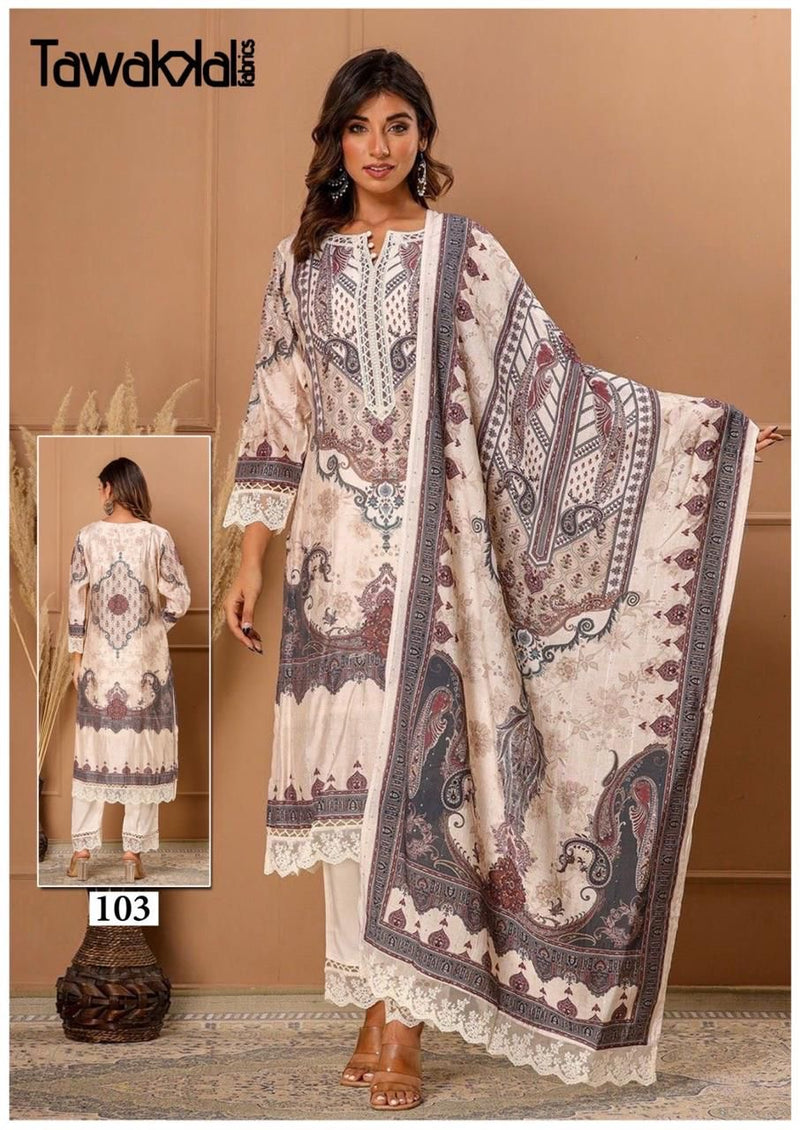 Tawakkal Saba Luxury Lawn Cotton Collection Printed Karachi Salwar Kameez