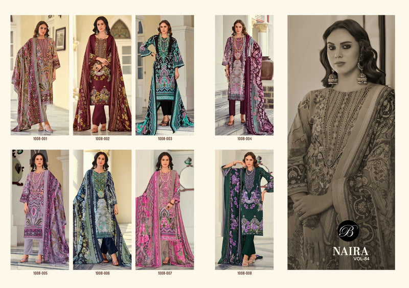 Belliza Designer Studio Naira Vol 84 Pure Cotton Digital Printed Embroidery Suit