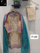 Sapphire Agha Noorain 188 Pure Lawn Cotton Printed Pret Kurti