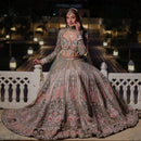 SYF HC-971 Kasturi Silk Bridal Lehenga – Heavy Embroidery, Sequins & Hand Pearl Work | Wedding Collection 2025