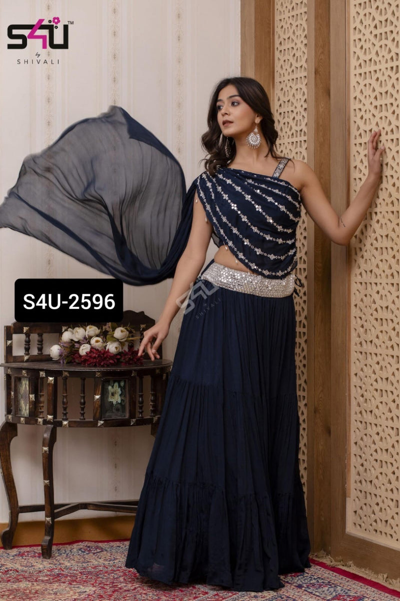 S4u Shivali Dno 2596 Fancy Stylish Party Wear Designer Kurti