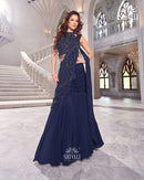 Celestial Blue Embellished Lehenga Shivali 2025 Edition