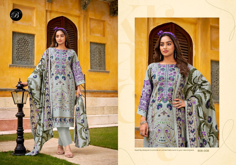Belliza Naira Vol 121 Elegant Digital Print & Embroidered Cotton Suits