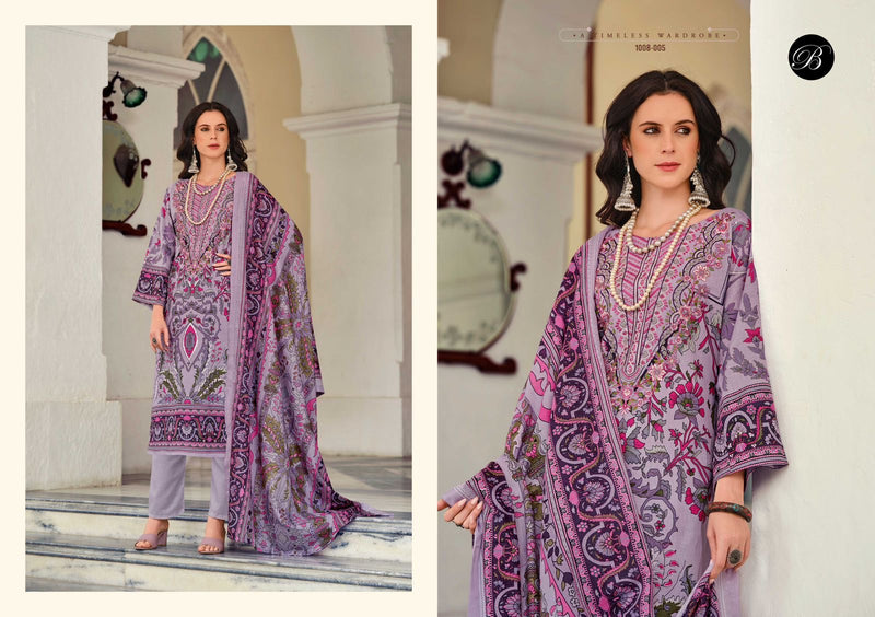 Belliza Designer Studio Naira Vol 84 Pure Cotton Digital Printed Embroidery Suit