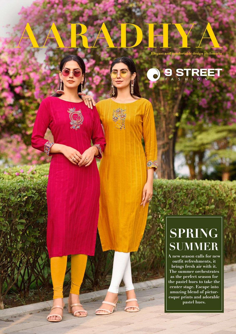 9 Street Aaradhya Rayon Fancy Daily Wear Designer Kurti