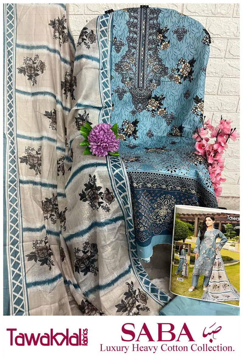 Tawakkal Saba Luxury Lawn Cotton Collection Printed Karachi Salwar Kameez