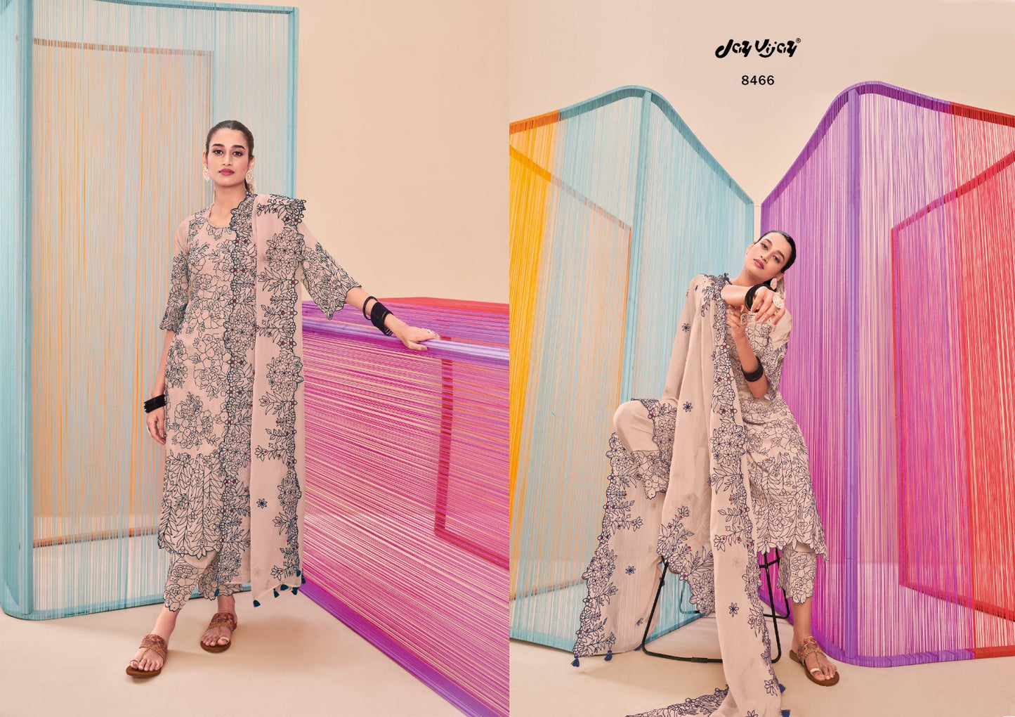 Jay Vijay Aasmani Vol 2 Silk Fancy Embroidery Heavy Work Suits