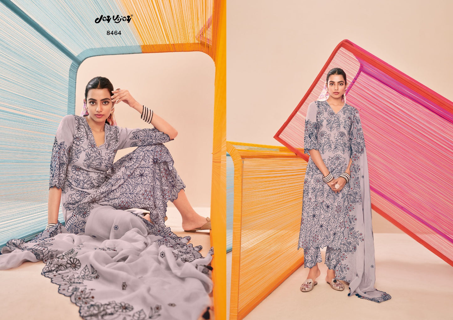 Jay Vijay Aasmani Vol 2 Silk Fancy Embroidery Heavy Work Suits