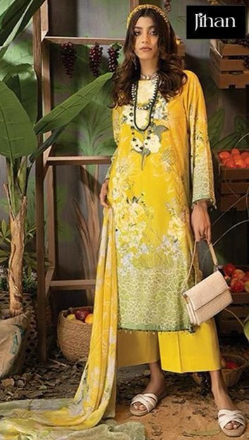 Jihan Adan Libaas Summer Color Collection Cotton Exclusive Embroidery Salwar Kameez