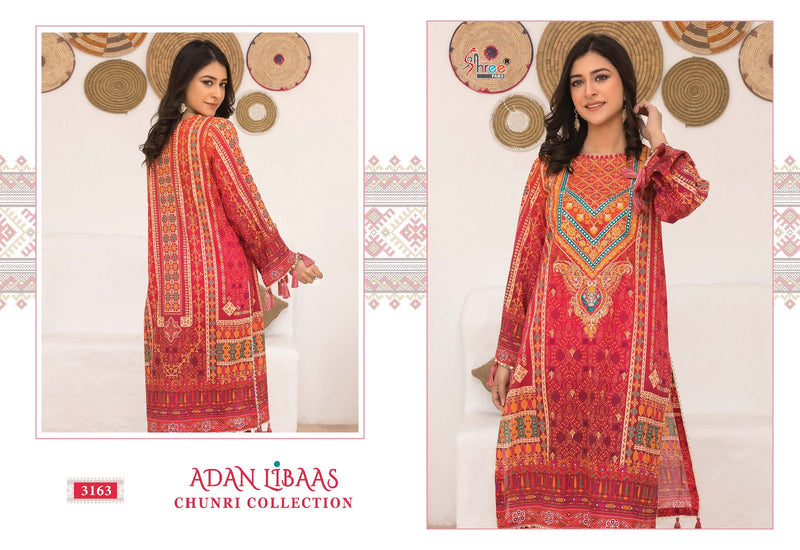 Shree Fabs Adan Libas Chunri Collection Cotton Print With Fancy Embroidery Suits