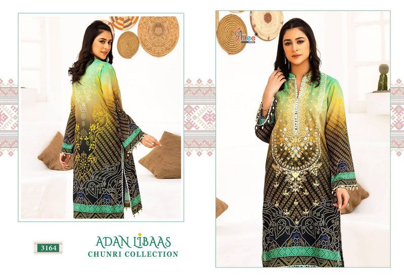 Shree Fabs Adan Libas Chunri Collection Cotton Print With Fancy Embroidery Suits