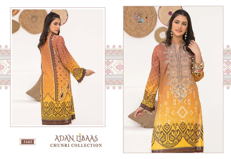 Shree Fabs Adan Libas Chunri Collection Cotton Print With Fancy Embroidery Suits