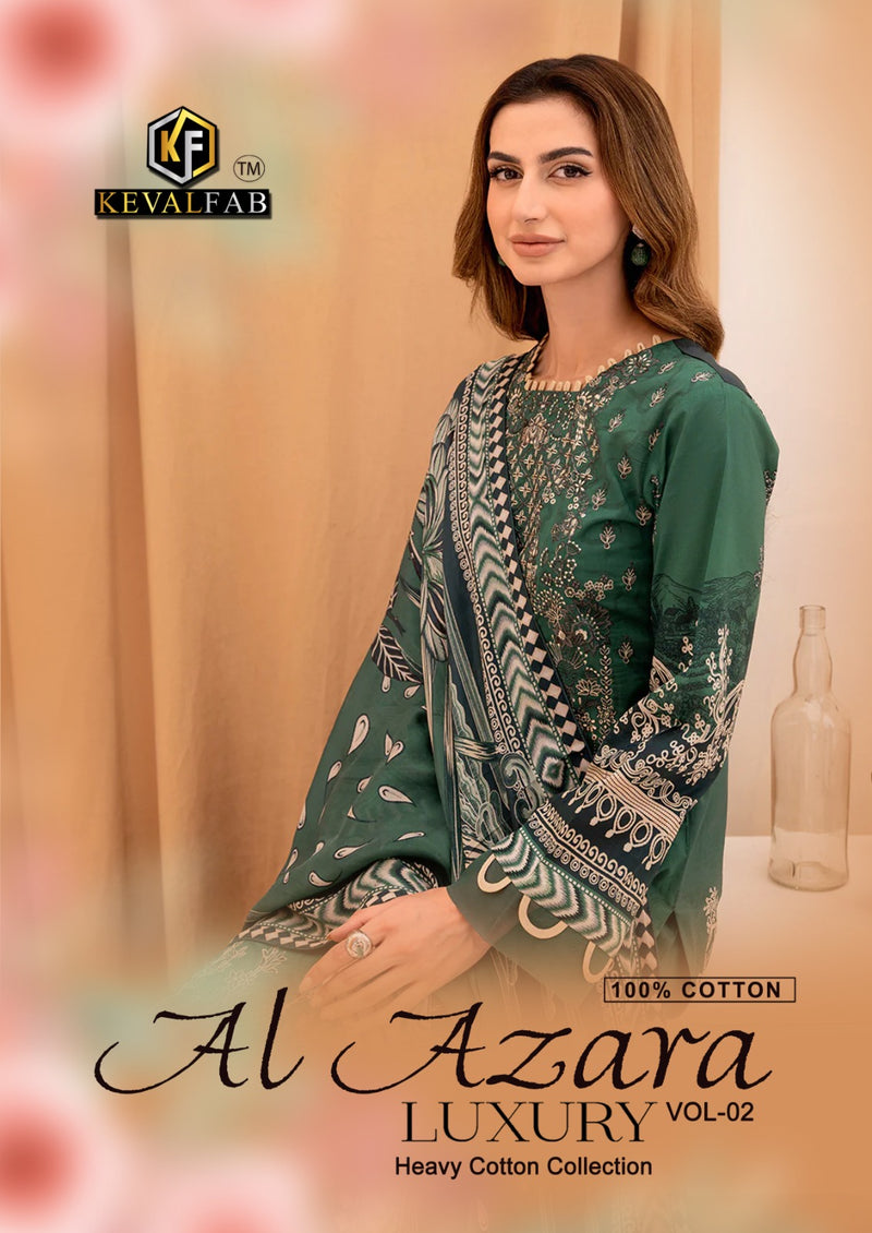 Keval Fab Al Azara Vol 2 Cotton Designer Printed Fancy Salwar Kameez Collection