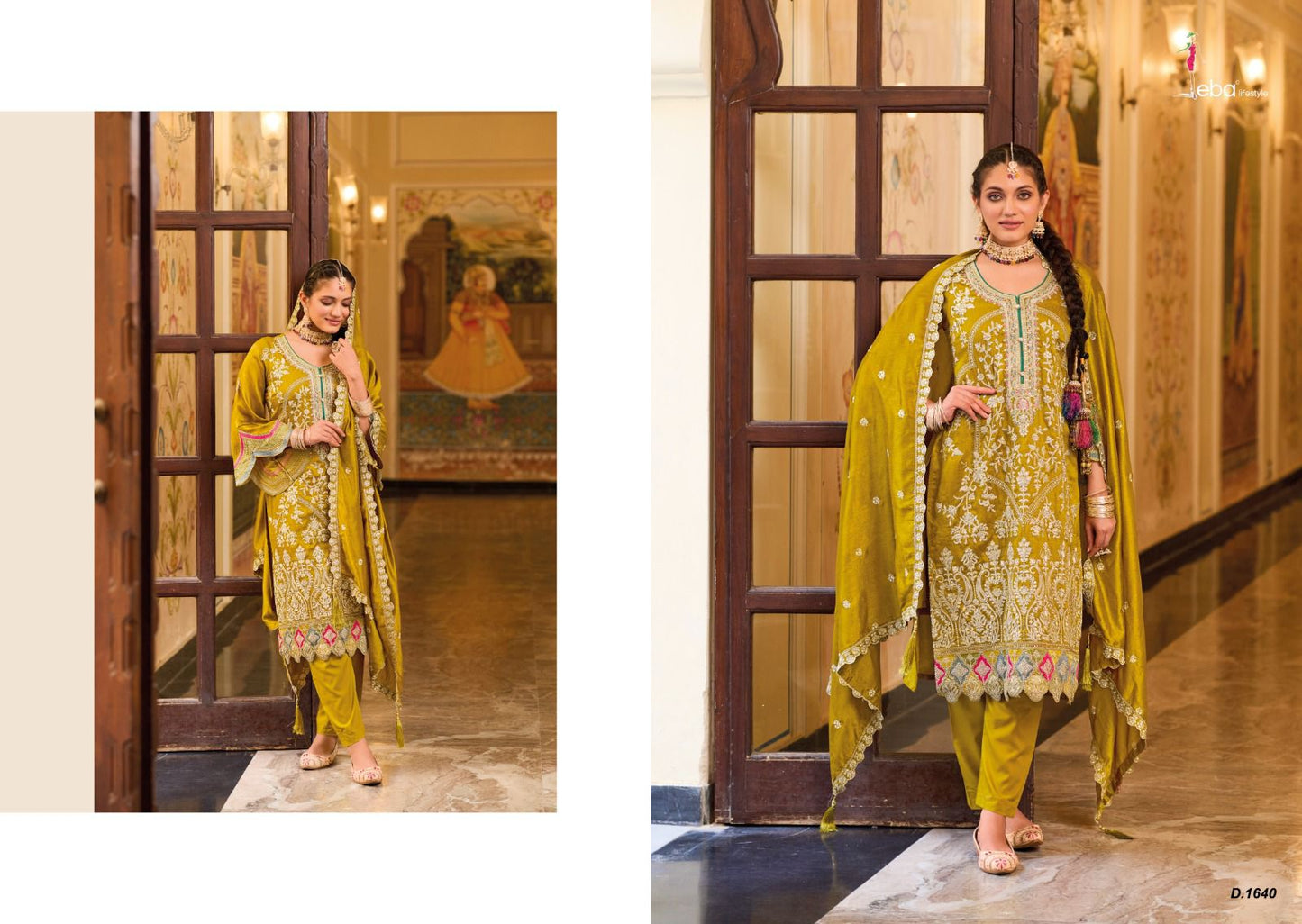 Eba Lifestyle Anokhi Silk With Embroidery Work Beautiful Designer Readymade Suit