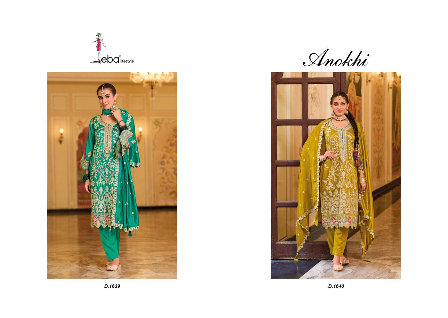 Eba Lifestyle Anokhi Silk With Embroidery Work Beautiful Designer Readymade Suit