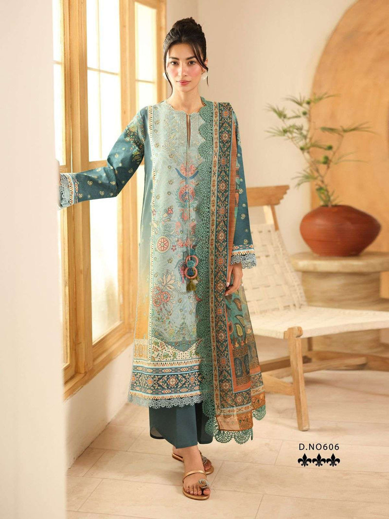 Aabyaan Designer Suits Sana Safinaz Vol 6 Pure Cotton Printed Salwar Kameez