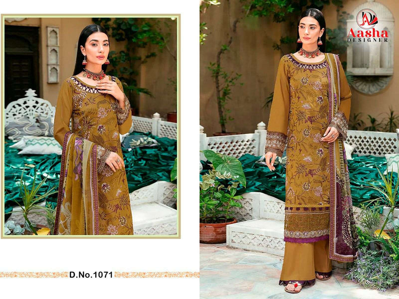 Aasha Designer Chevron Premium Collection Vol 1 Rayon Fancy Designer Work Salwar Kameez