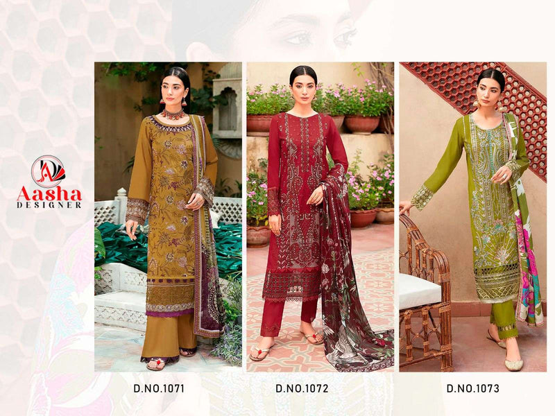 Aasha Designer Chevron Premium Collection Vol 1 Rayon Fancy Designer Work Salwar Kameez