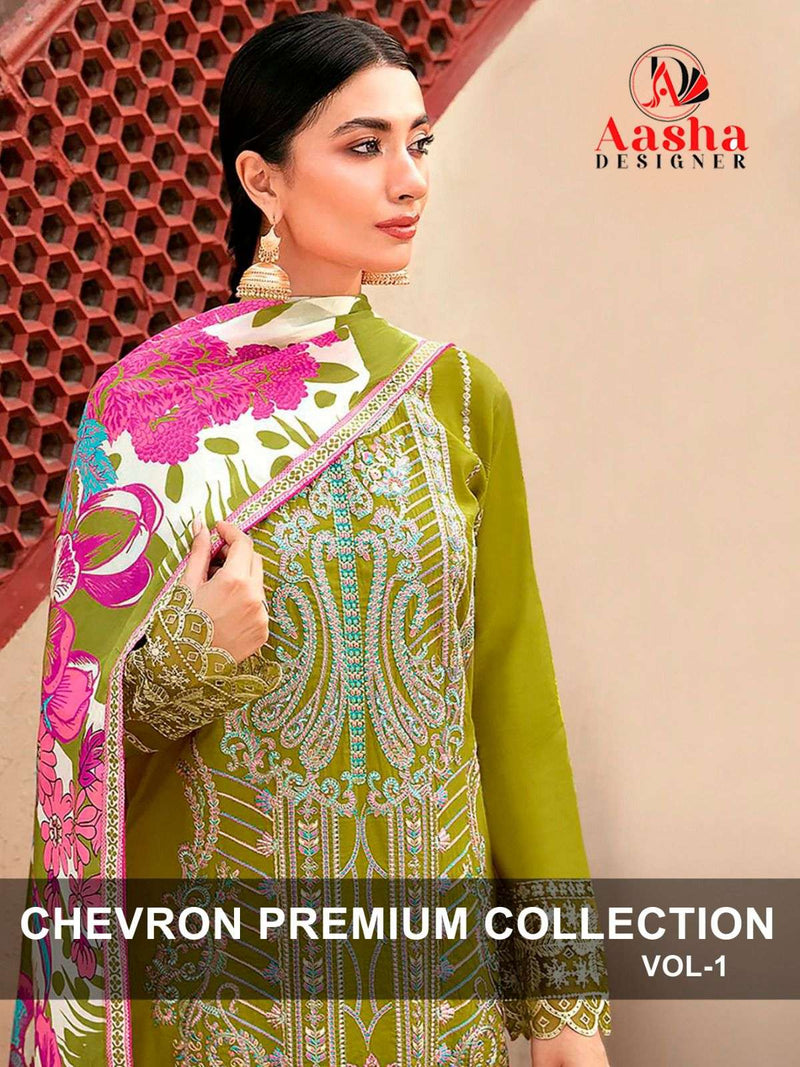 Aasha Designer Chevron Premium Collection Vol 1 Rayon Fancy Designer Work Salwar Kameez