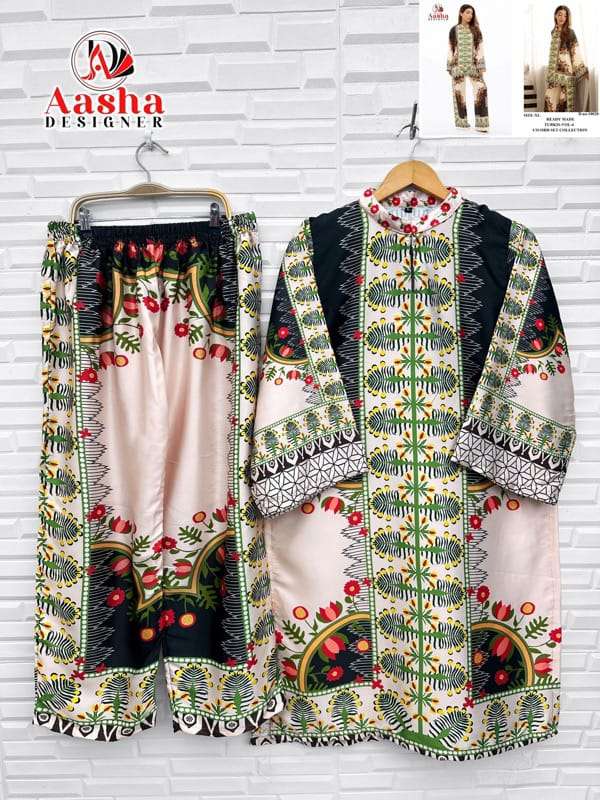 Aasha Designer Co Ord Set Modal Satin Designer Wear Pret Kurti