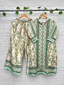 Aasha Designer Co Ord Set Modal Satin Designer Wear Pret Kurti