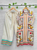 Aasha Designer Co Ord Set Modal Satin Designer Wear Pret Kurti