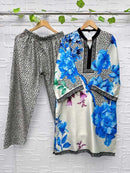 Aasha Designer Co Ord Set Modal Satin Designer Wear Pret Kurti