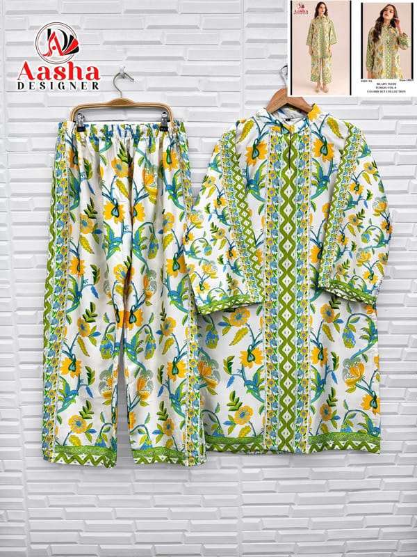 Aasha Designer Co Ord Set Modal Satin Designer Wear Pret Kurti