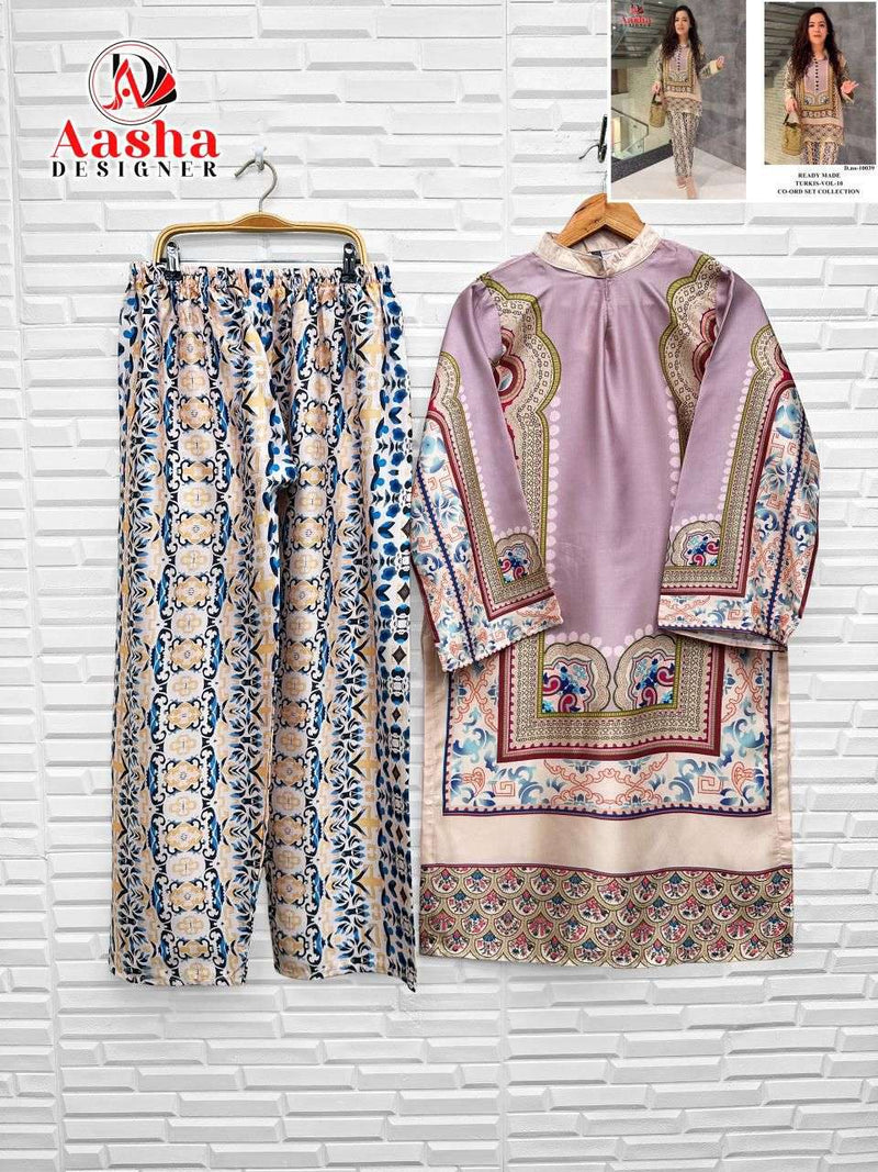 Aasha Designner 10037-10038-10039-10040 Modal Satin Pret Kurti