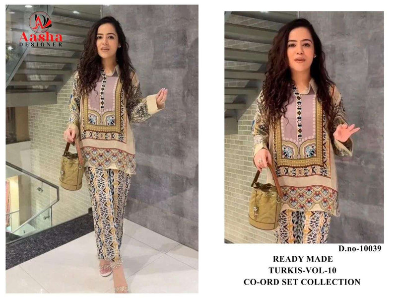 Aasha Designner 10037-10038-10039-10040 Modal Satin Pret Kurti