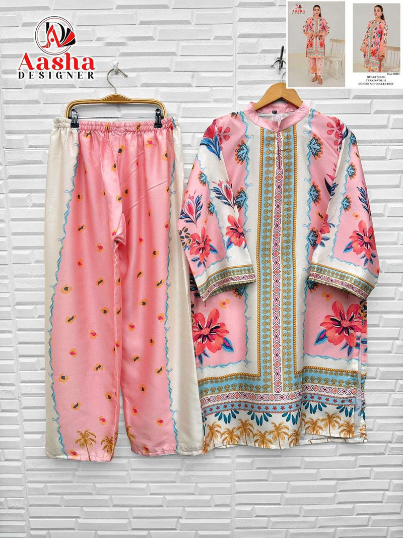 Aasha Designner 10041-10042-10043-10044 Modal Satin Pret Kurti