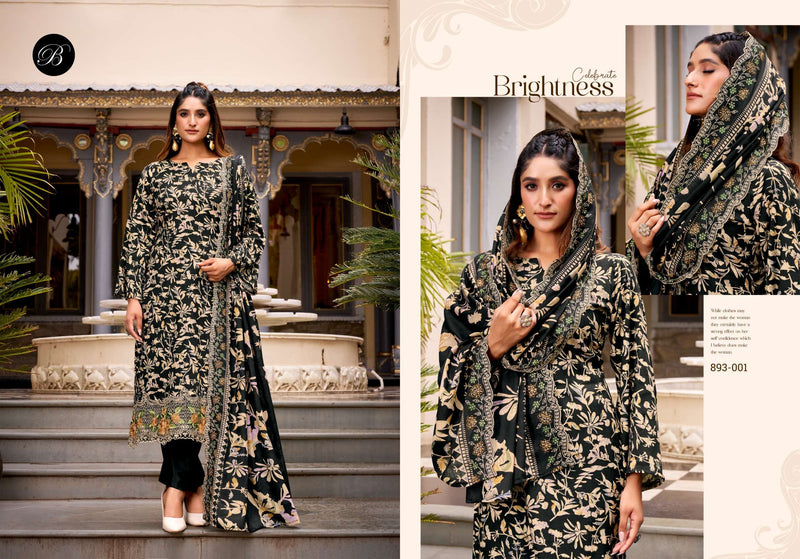 Abhira by Belliza Pure Cotton Digital Print Suit with Heavy Embroidery & Mal Mal Dupatta