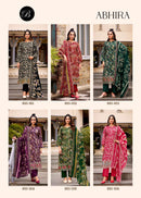 Abhira by Belliza Pure Cotton Digital Print Suit with Heavy Embroidery & Mal Mal Dupatta