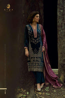Aiqa The Lady Of The Lake Pure Viscose Velvet Fancy Work Salwar Suit