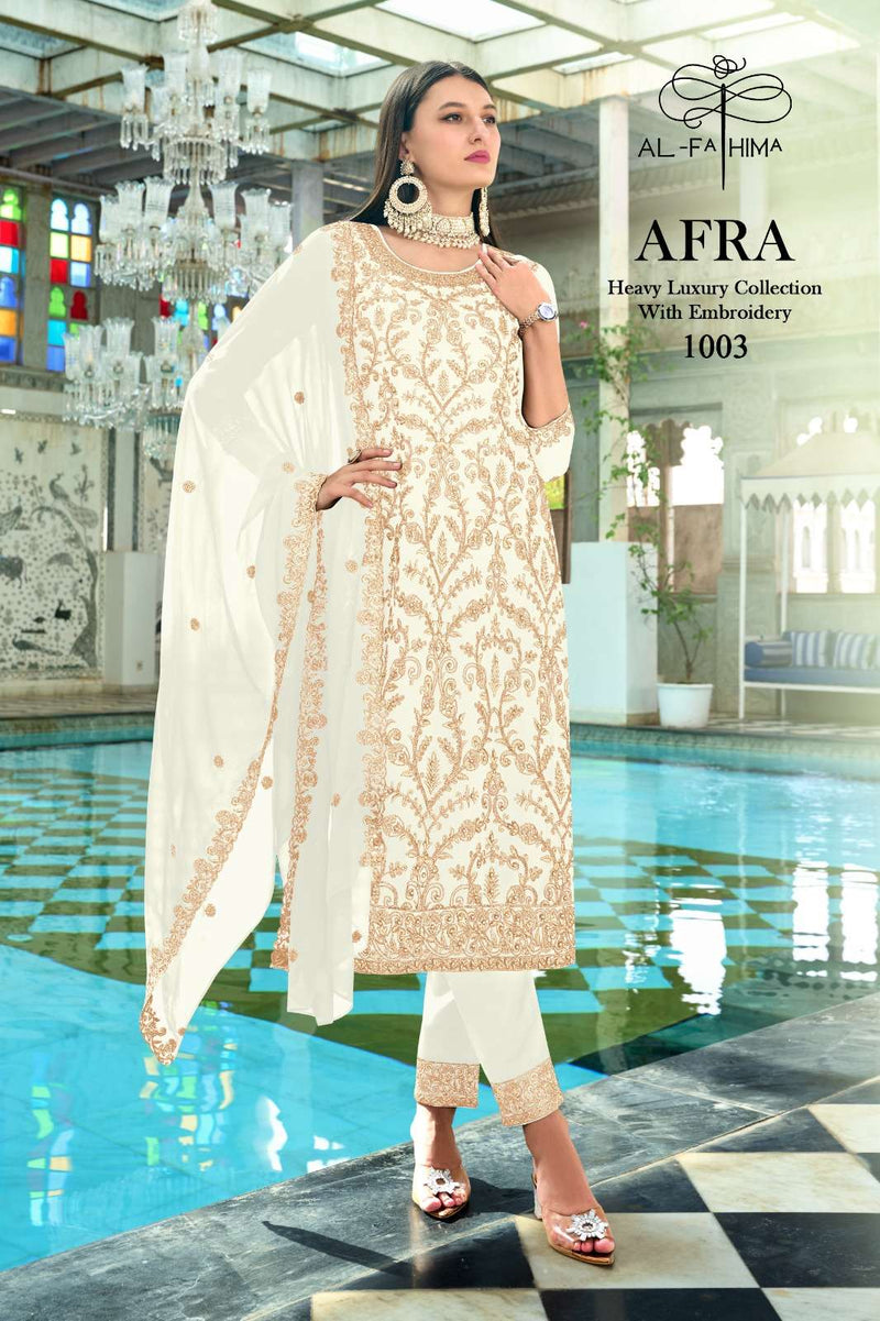 Al Fathima Afra  Georgrtte With Heavy Embroidery And Moti Work Designer Pret