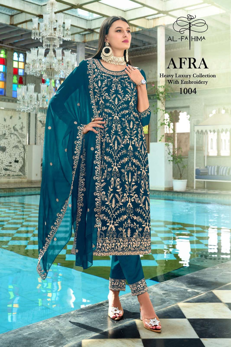 Al Fathima Afra  Georgrtte With Heavy Embroidery And Moti Work Designer Pret